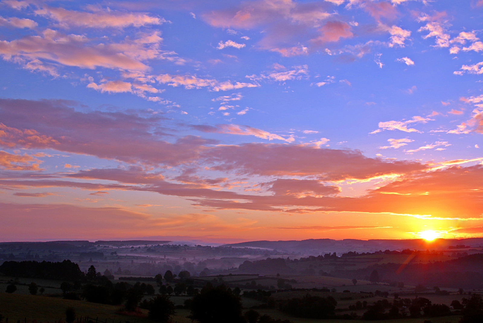 Purple and Blue Sunrise